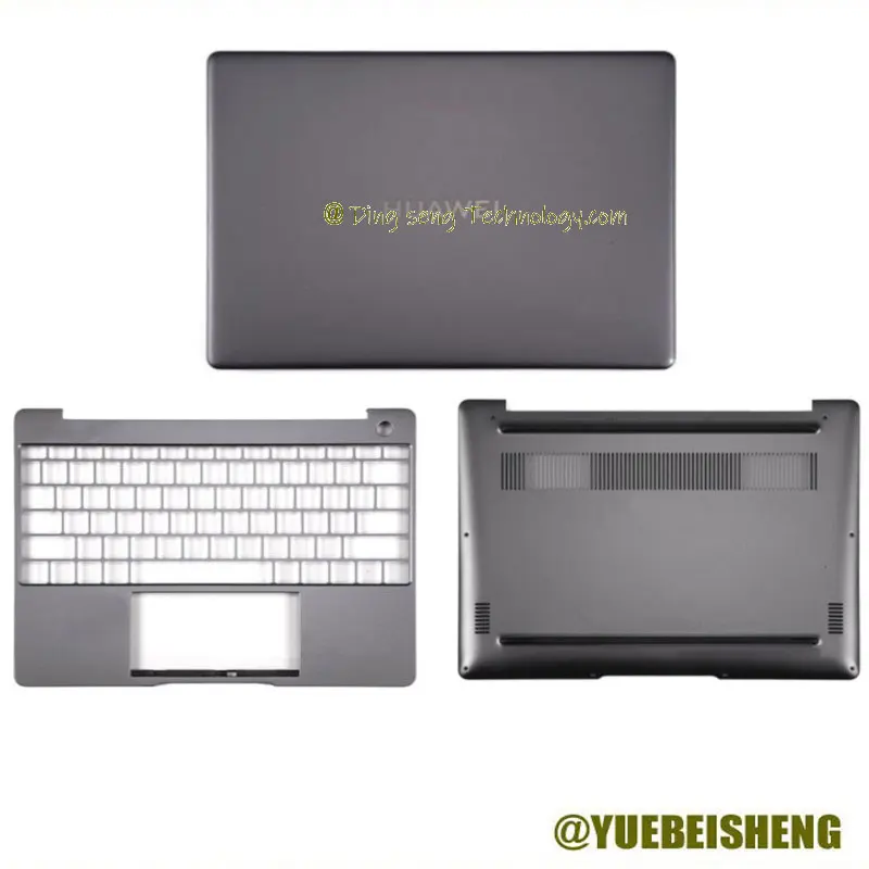 

YUEBEISHENG New/org For HUAWEI Matebook 13 HNL-WFQ9 HNL-WFP9 Series LCD Back Cover /Palmrest Upper cover /Bottom cover.Gray