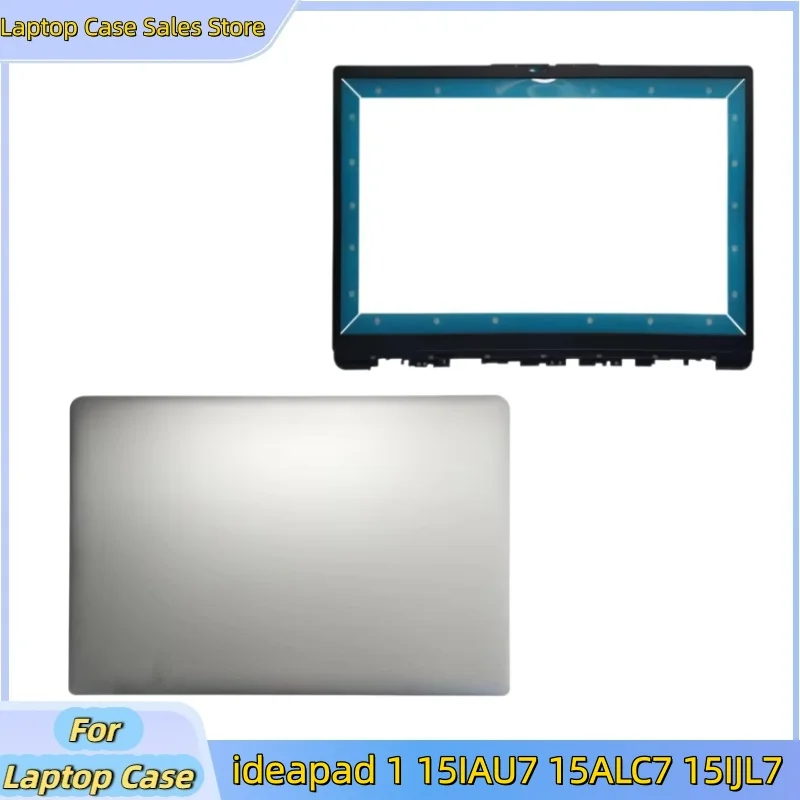 

Новый верхний корпус для ноутбука ideapad 1 15IAU7 15ALC7 15IJL7, задняя крышка LCD, серебристый цвет/передняя рамка LCD