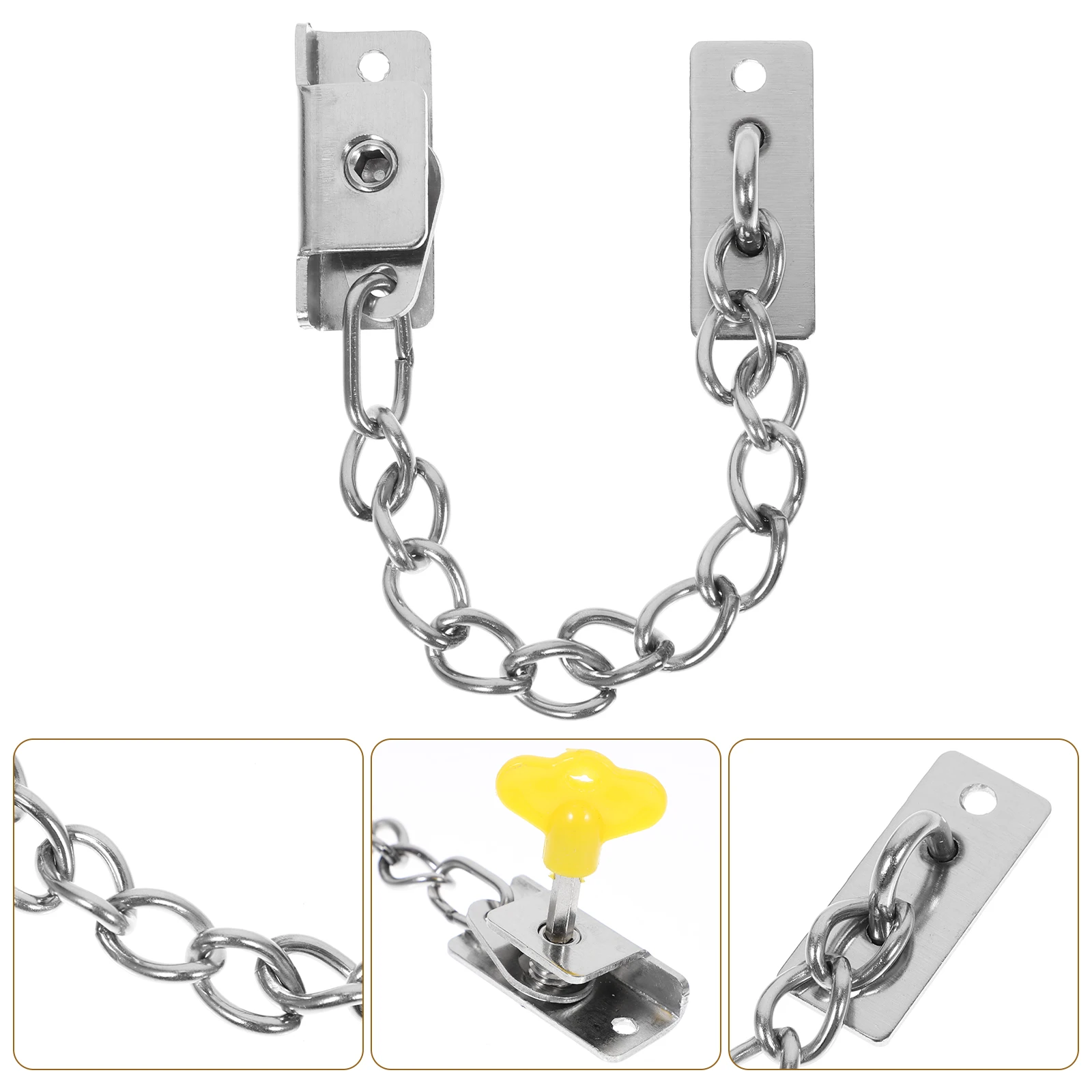 

Window Lock Security Chain Stainless Steel Door Safety Lock Durable High Strength Chain For Doors Window Safety