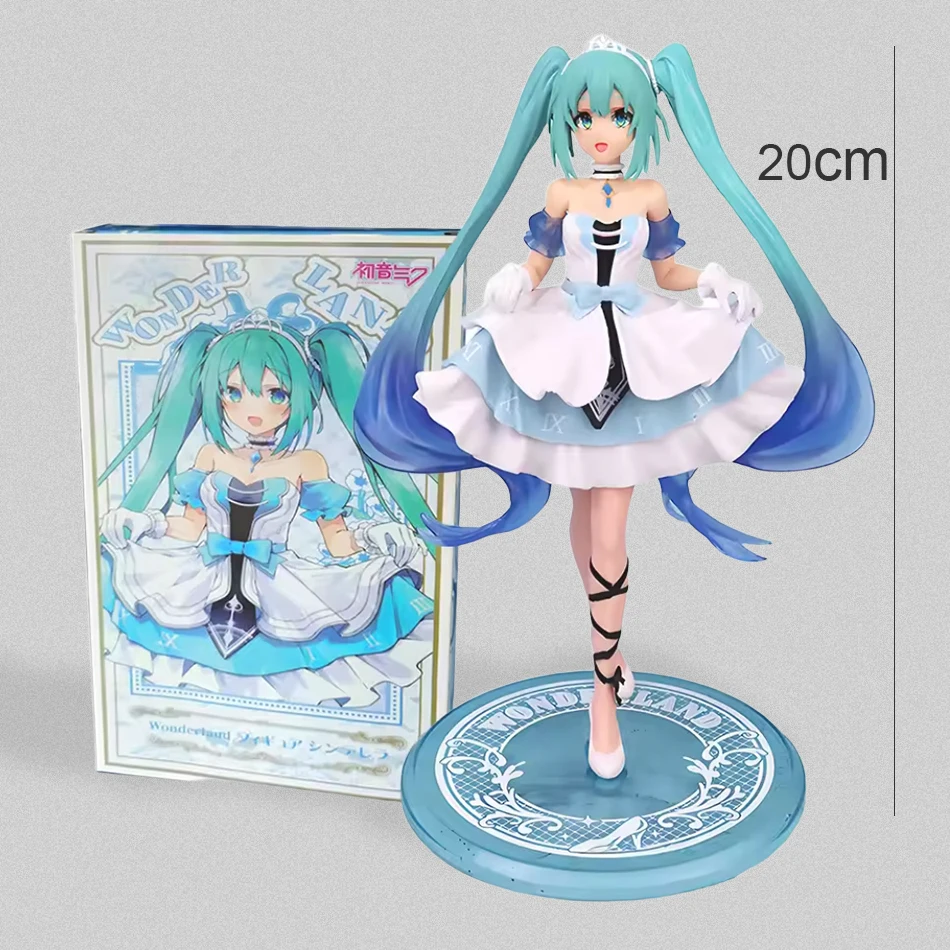 12-22cm Miku Anime Figure Desktop Cute Cinnamoroll Hatsune Kwaii Style Anime Figure Toys PVC Model Collector Doll Birthday Gifts image 4