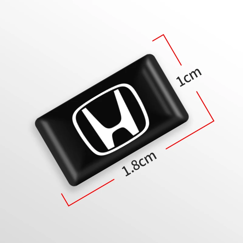 10Pcs Car Epoxy Resin Interior Sticker Car Logo Emblem Decal Decoration For Honda TYPER Civic XR-V HR-V CRV Fit Accord Odyssey