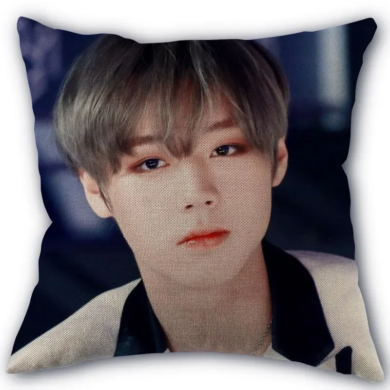 Custom PARK JIHOON Kpop Pillowcase High Quality Home Textile Cotton Linen Fabric 45x45cm One Side Decoration Pillow Cover 11-17