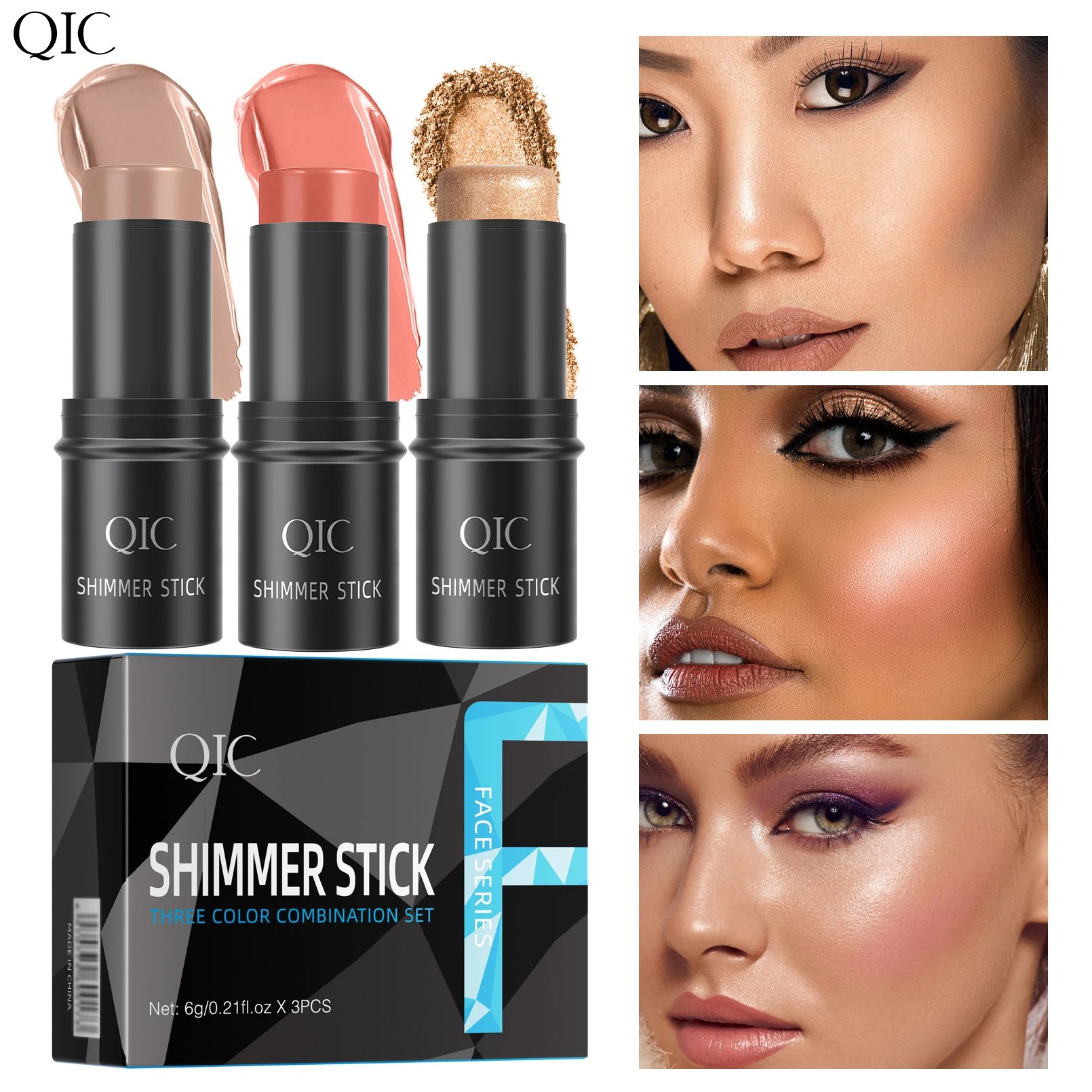 Makeup Face Contouring Bronzer Stick Multifunctional Highlighter Brightening Silkworm Blusher Rouge Cream Modify Concealer Pen