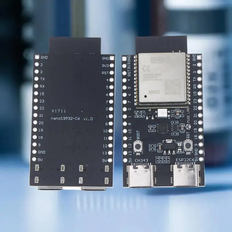 WiFi6 Bluetooth-Compatible ESP32-C6 N4, N8, N16 Core Module Set: Ideal for Arduino Nano & IoT based Development Projects