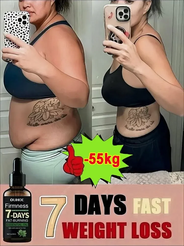 Fat Burning Slimming Oil - Targeted Weight Loss Treatment for Stomach & Arms, Burn Fat Naturally