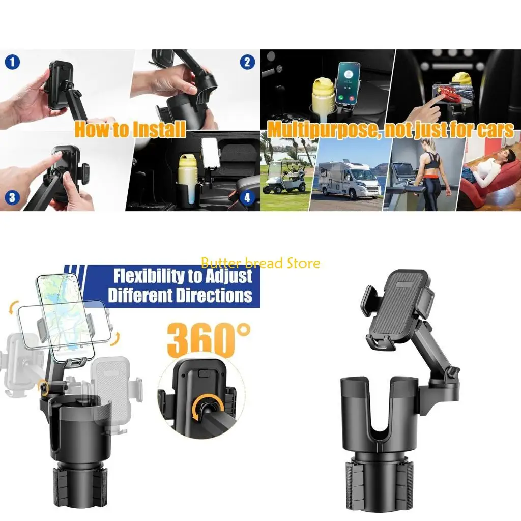 

W89C Автомобильный внедорожник Подстаканник Кронштейн для питьевой бутылки Подставка для телефона Органайзеры Крепление для