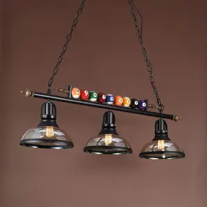 Nhà hàng sáng tạo retro đăng bài nghèo đèn chùm trang trí nhà phong cách công nghiệp đèn LED cho cửa hàng quần áo phòng ăn Bán hàng chính của Luminaria cho bảng bi -a - №7