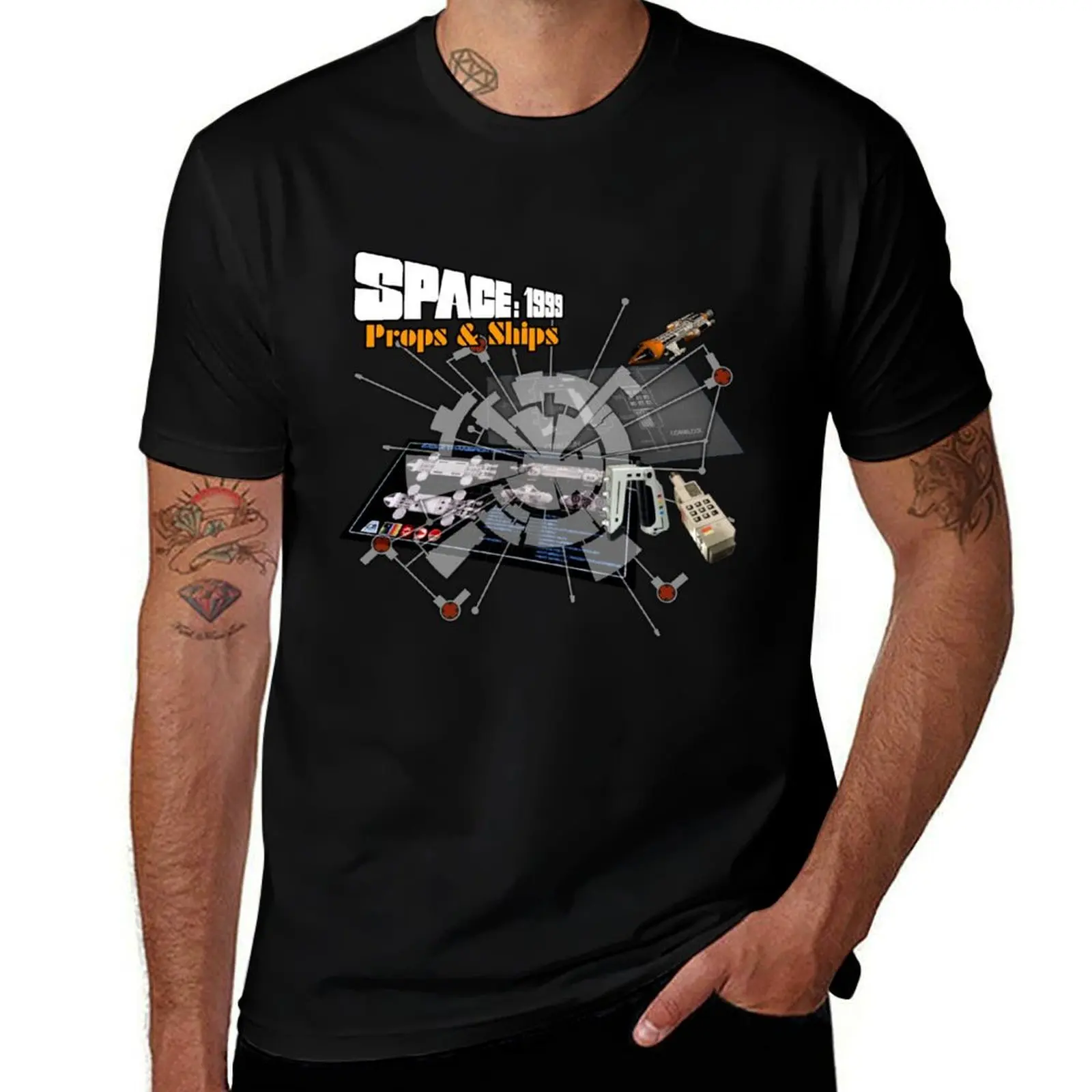 

Space 1999 Props & Ships T-Shirt summer tops Aesthetic clothing man t shirt customs t shirts for men pack
