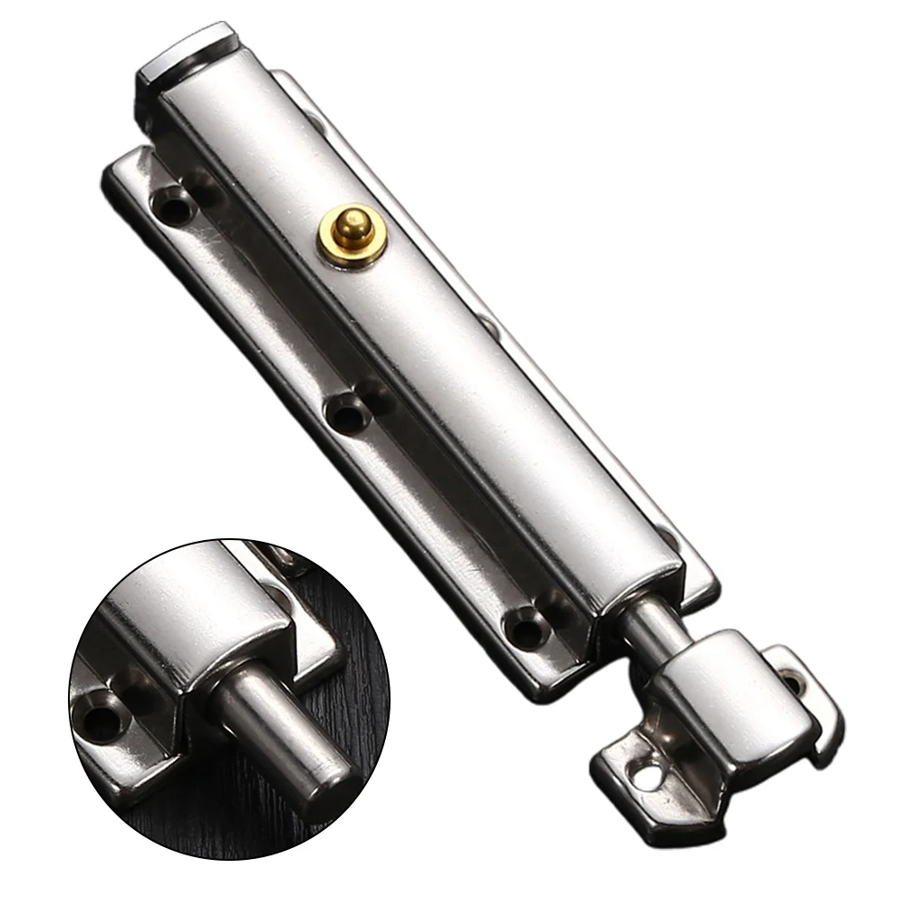 

Stainless Steel Door Latch Bolt with Auto Unfold Button and Self-Elastic Tension System for Long-Term Durability