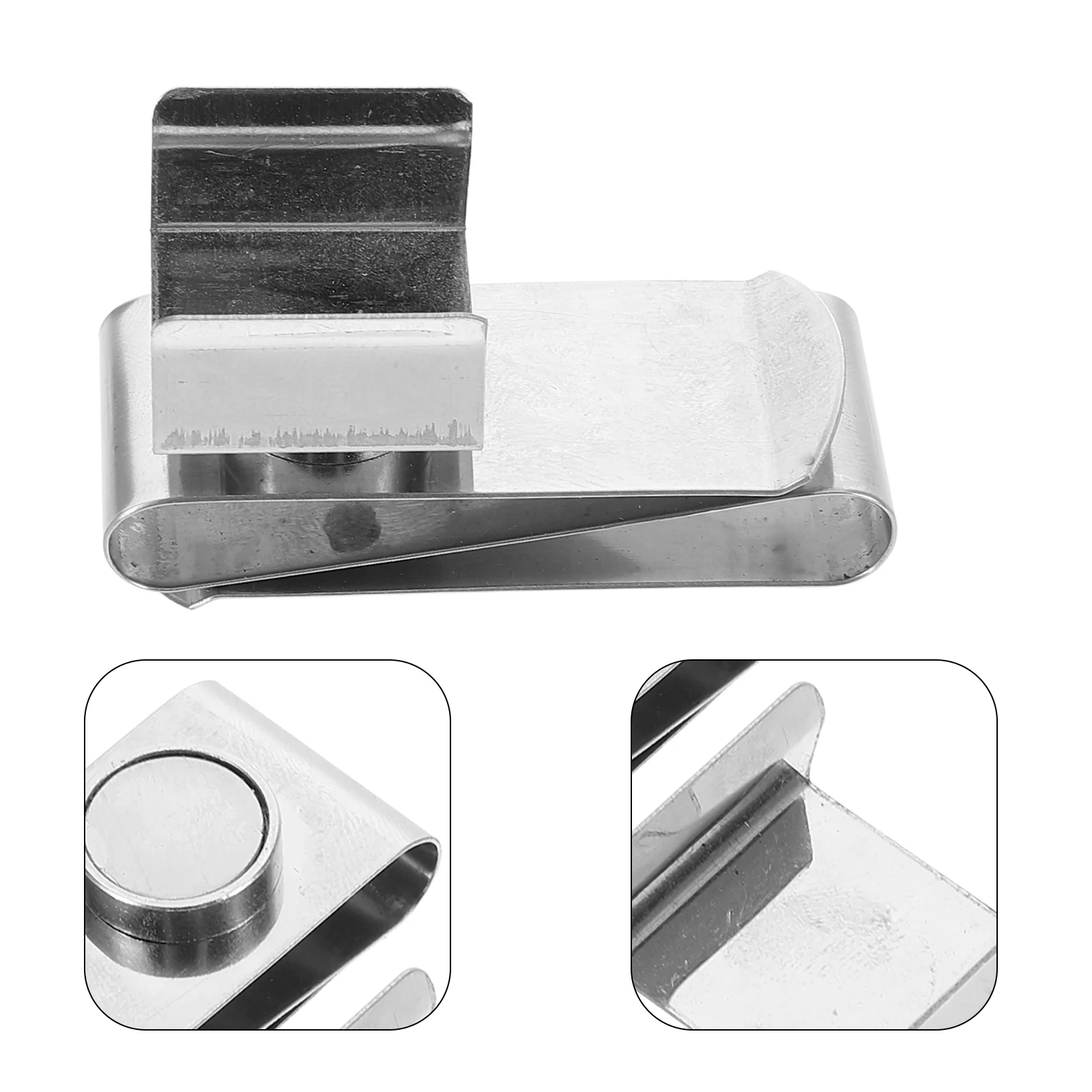 

Chocolate Cap Magnet Billiard Chalk Clip Pool Holder Holders Stainless Steel Billiards Clamp for