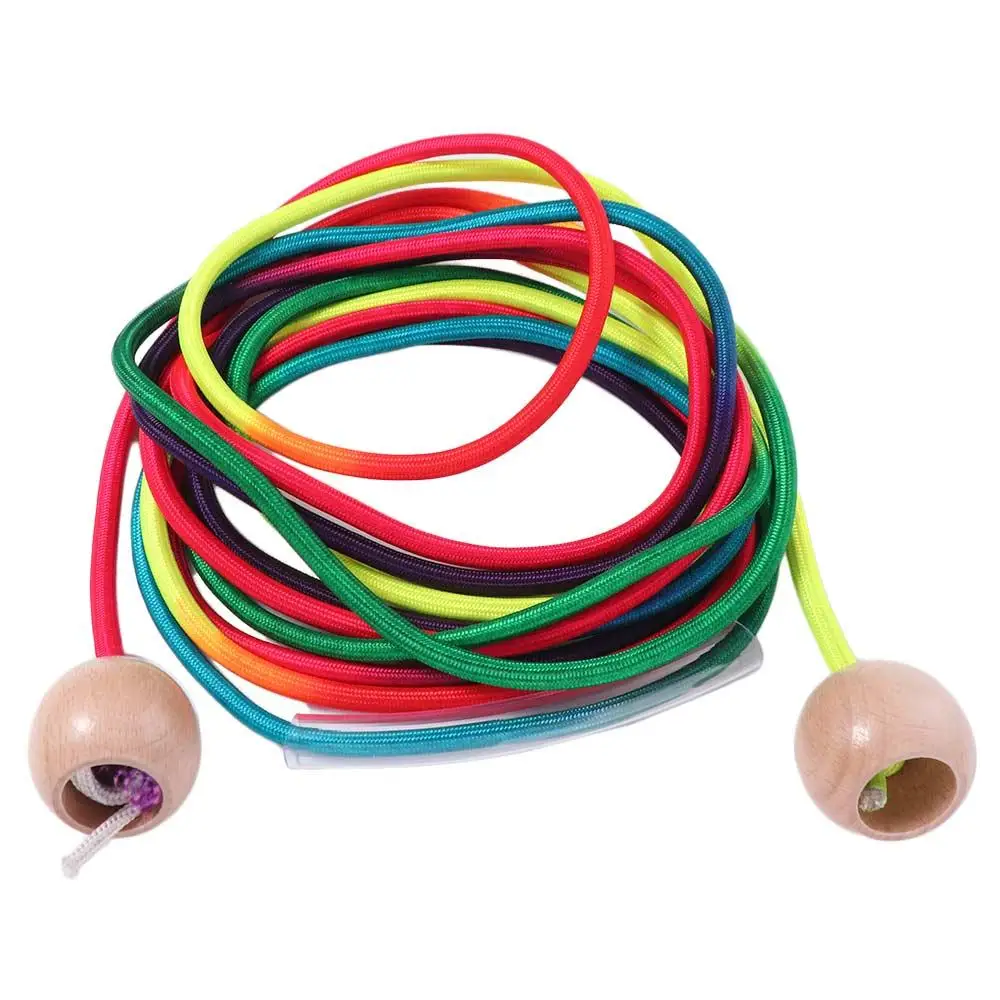 

Kids Adults Anti-Slip Rainbow Long Rope Outdoor Fun Workout Gym Group Skipping Rope Exercise Colorful 5m Jump Rope School Sports