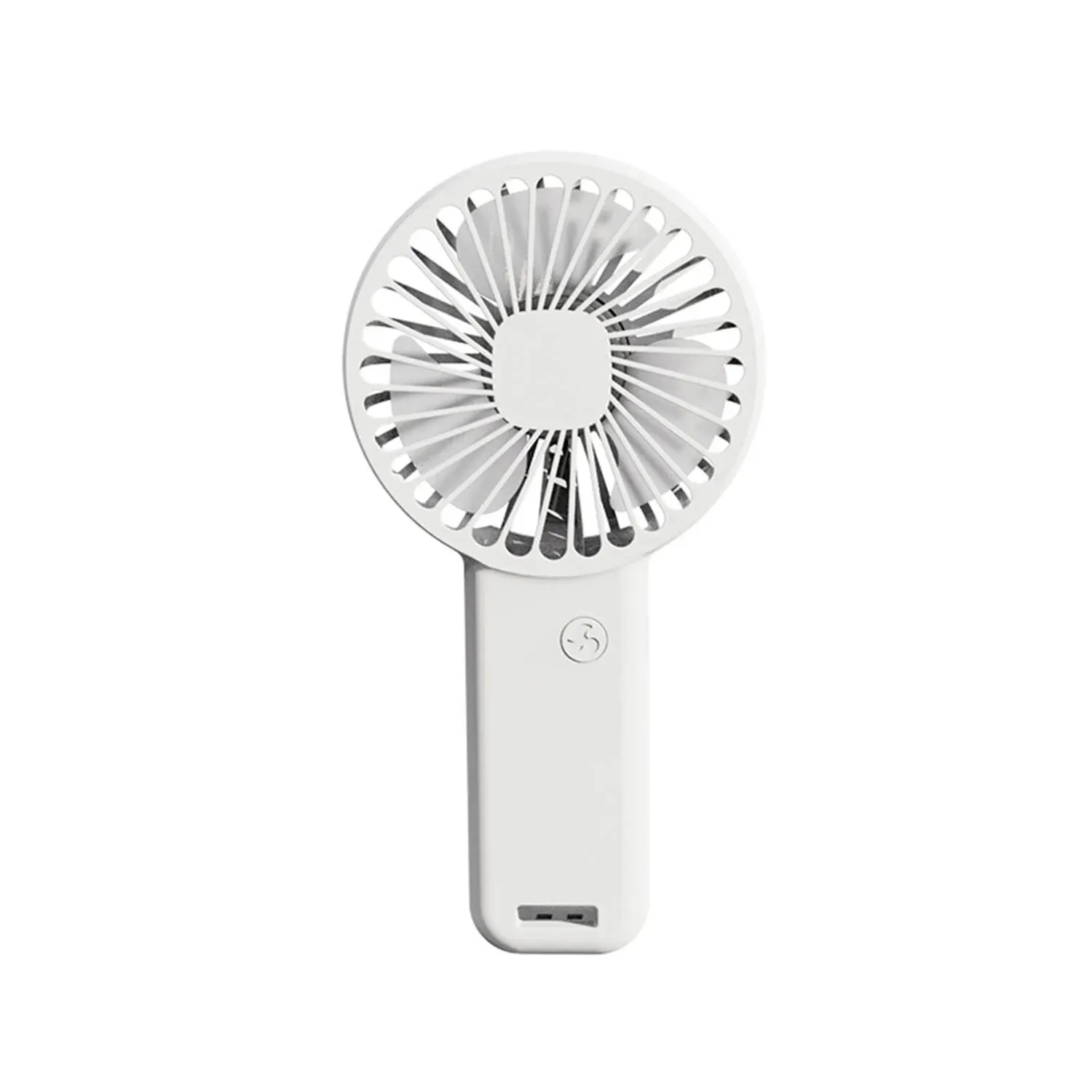 Minimalist Handheld Fan Lightweight 3 Wind Speeds Mini Fan Rechargeable Long-lasting Stand Fan for Daily Use