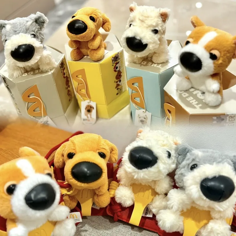 

2025 New Bff Collaborative Large Head Dog Cartoon Series Magnetic Attraction Pendant Set Plush Toys Collectible Soft Stuffed