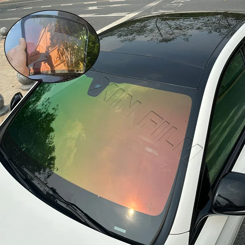 Sunset Red Chameleon Window Film Car Window Tint Windscreen Solar Windows Chameleon Tint