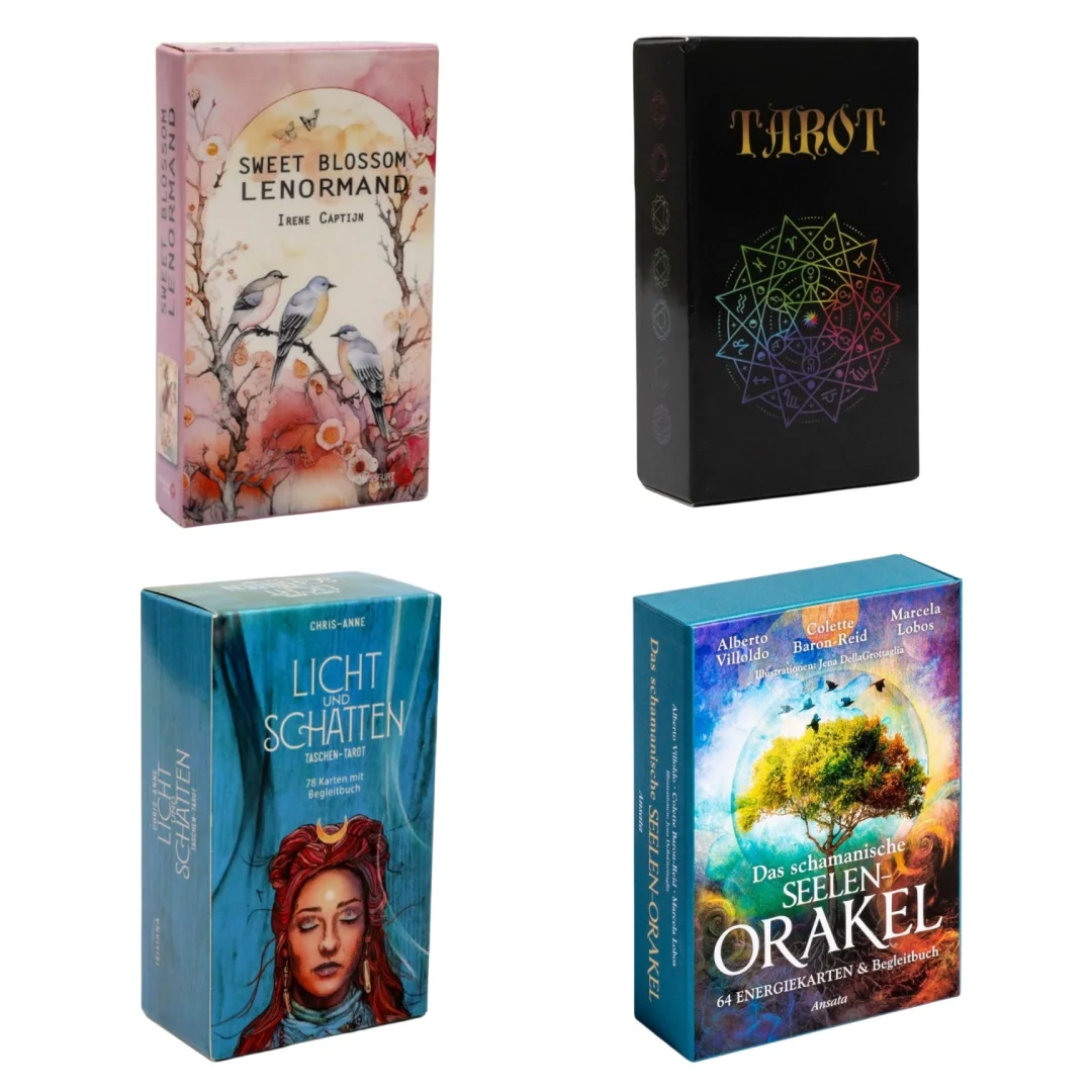 Hand-Painted Art Oracle Cards, Exquisite Illustrations, Self-Exploration Card Game for Party & Personal Use, Perfect as a Gift