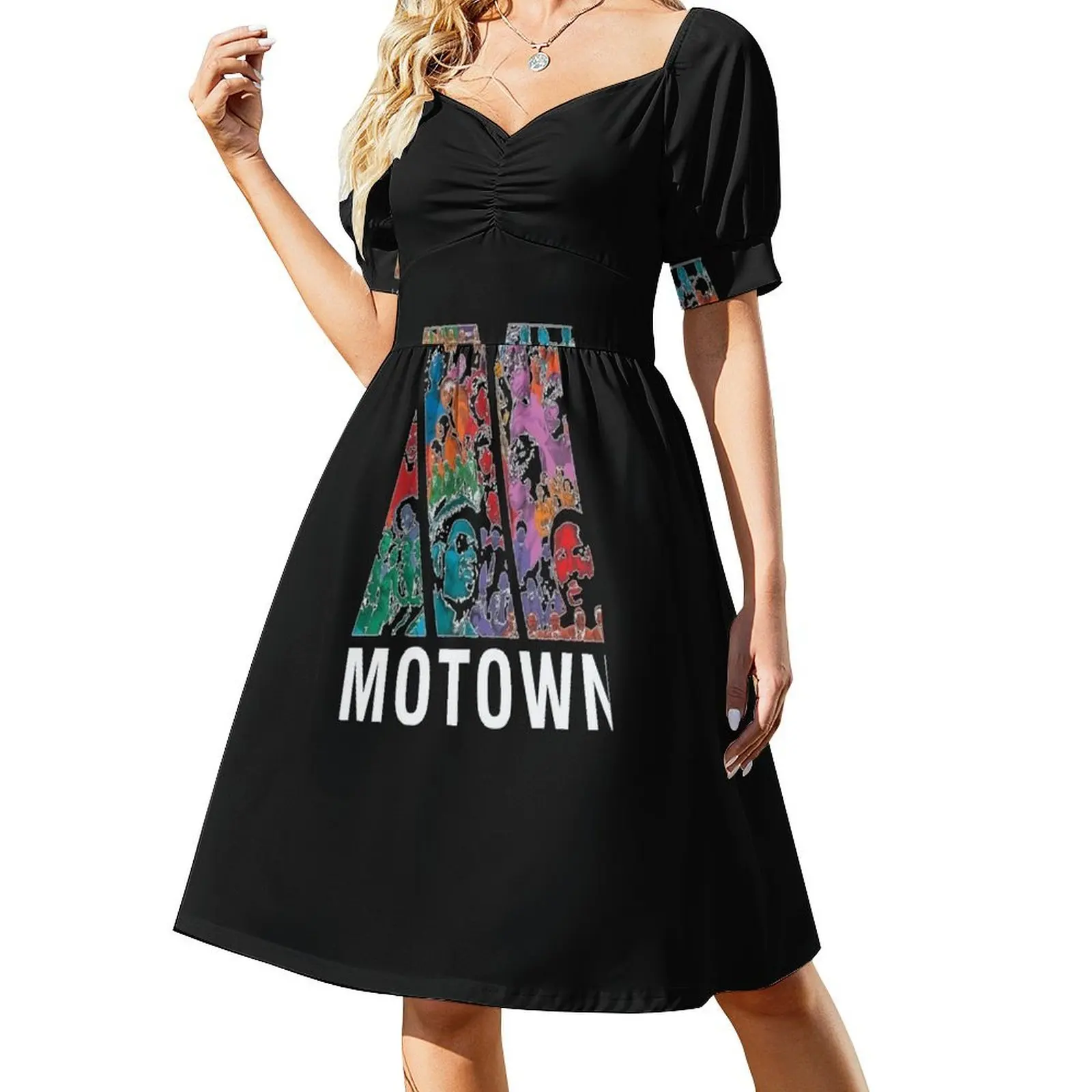 MOTOWN RECORDS legend pop Camiseta esencial Vestido de manga corta vestidos de novia para fiestas vestido de noche elegante y elegante