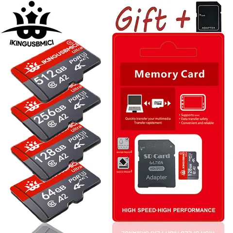 Memory Card and Micro SD Card SD Cards TF Cards Ultra High Speed Essential 32GB/64GB/256GB/512GB for MP3 Player Shock