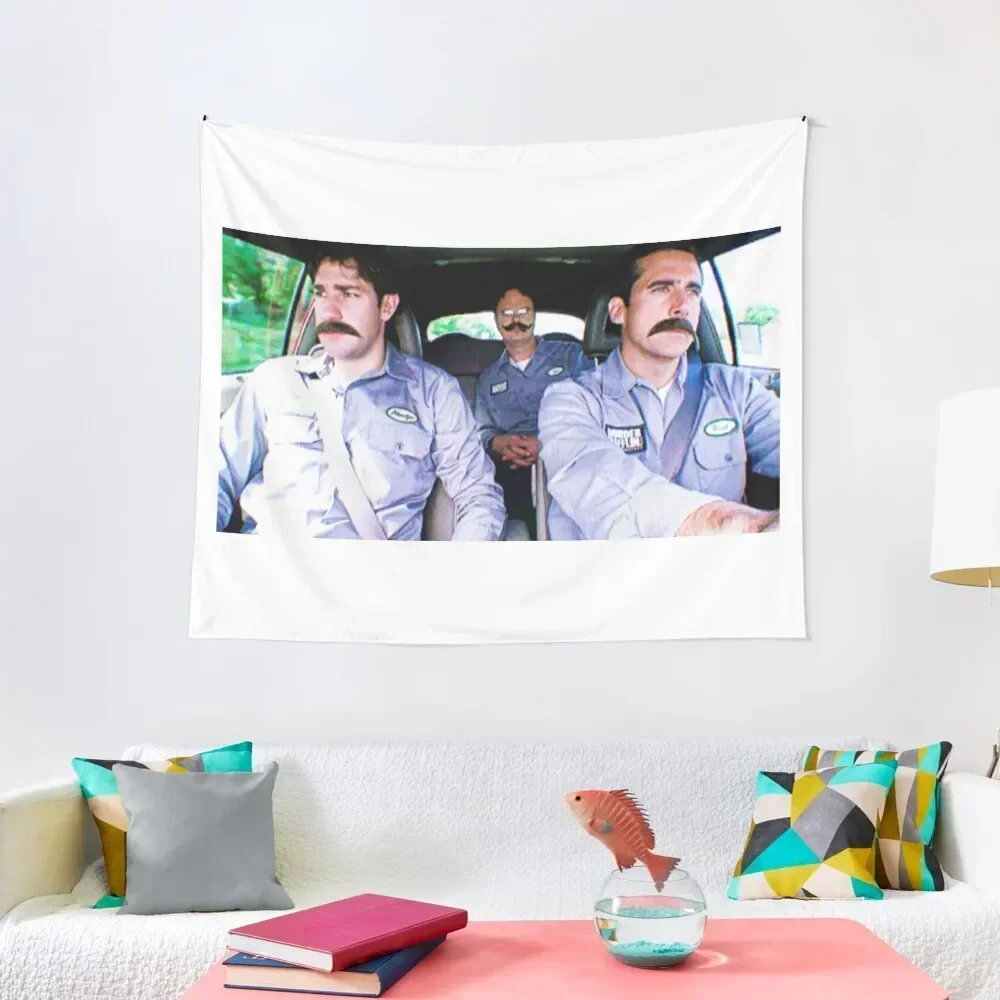 

Jim, Dwight and Michael as Warehouse Workers Tapestry Outdoor Decor Wall Deco On The Wall Room Decorating Aesthetic Tapestry