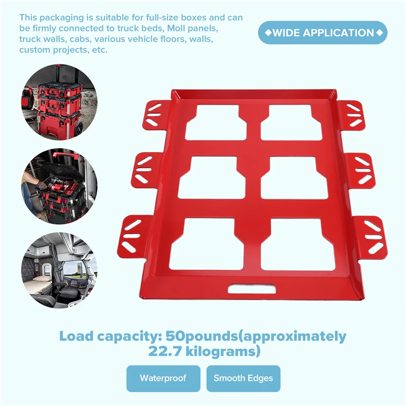 A25F-Rak Penyimpanan Alat Rak Kotak Peralatan Truk Rak Penyimpanan Alat Terpasang Di Dinding Kotak Peralatan Taksi Rak Penyimpanan Bingkai Perbaikan Tempat Kotak Peralatan