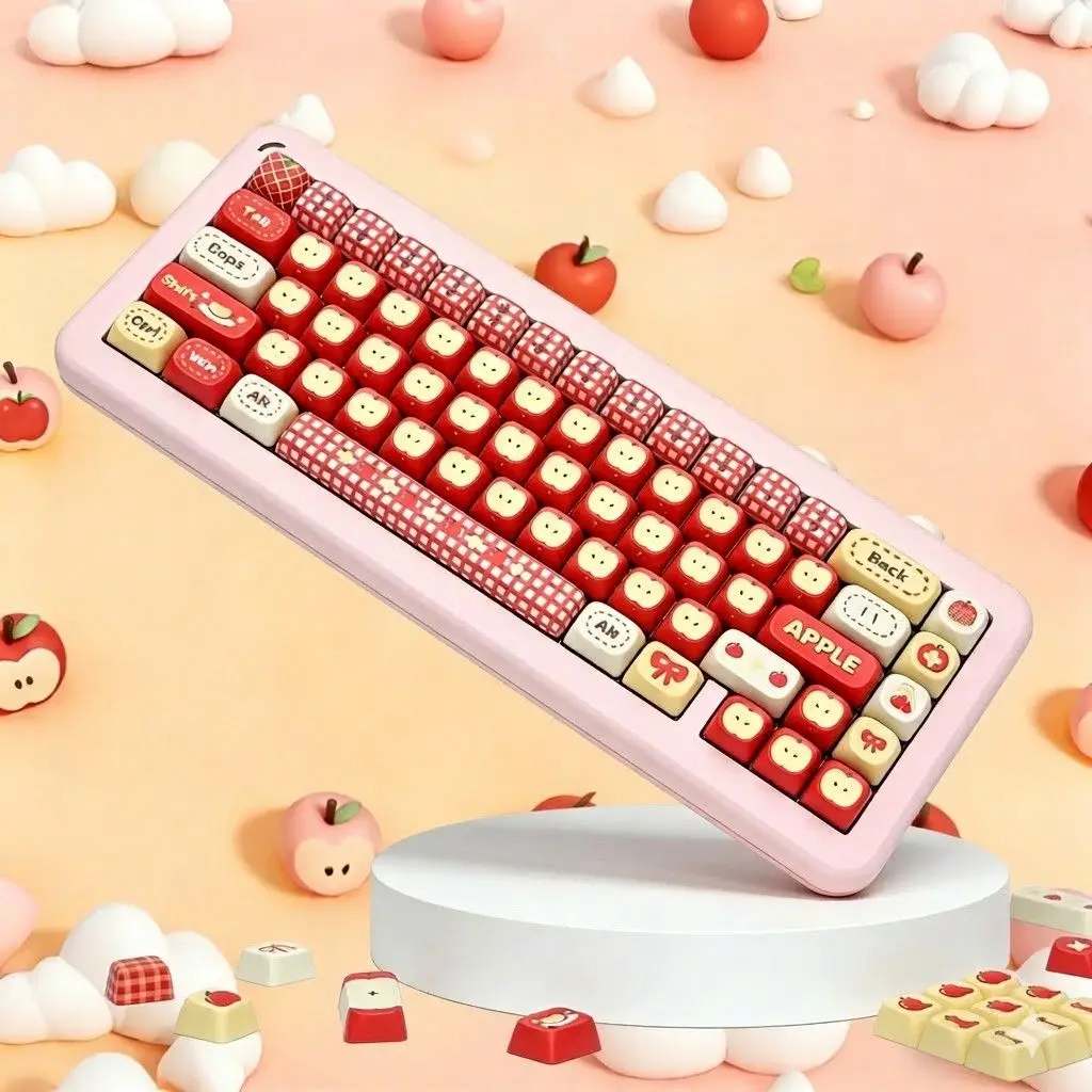 

Cute cute candy keycap girl cute cartoon mechanical keyboard cap hot sublimation MOA height PBT