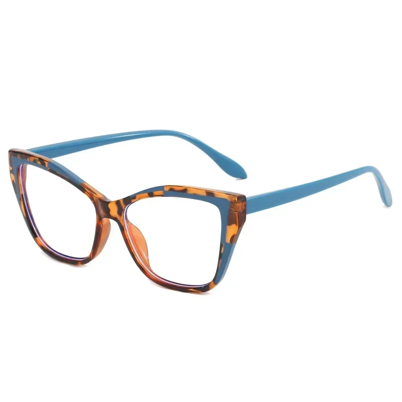 

2025 women cat eye flat mirror with personalized and versatile splicing simple candy color shopping, European and American style