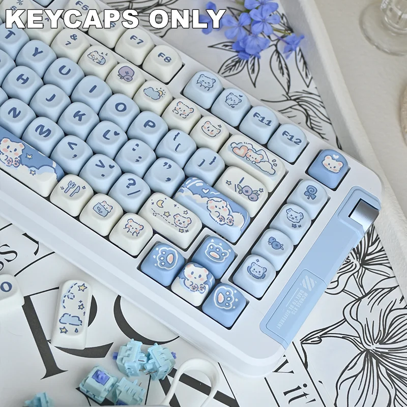 132 tasti Ice Cream Puppy PBT Keycaps MOA Profile Dye-Sublimated Keycap Set per Mx Cherry Gateron Switch Kit tastiera meccanica