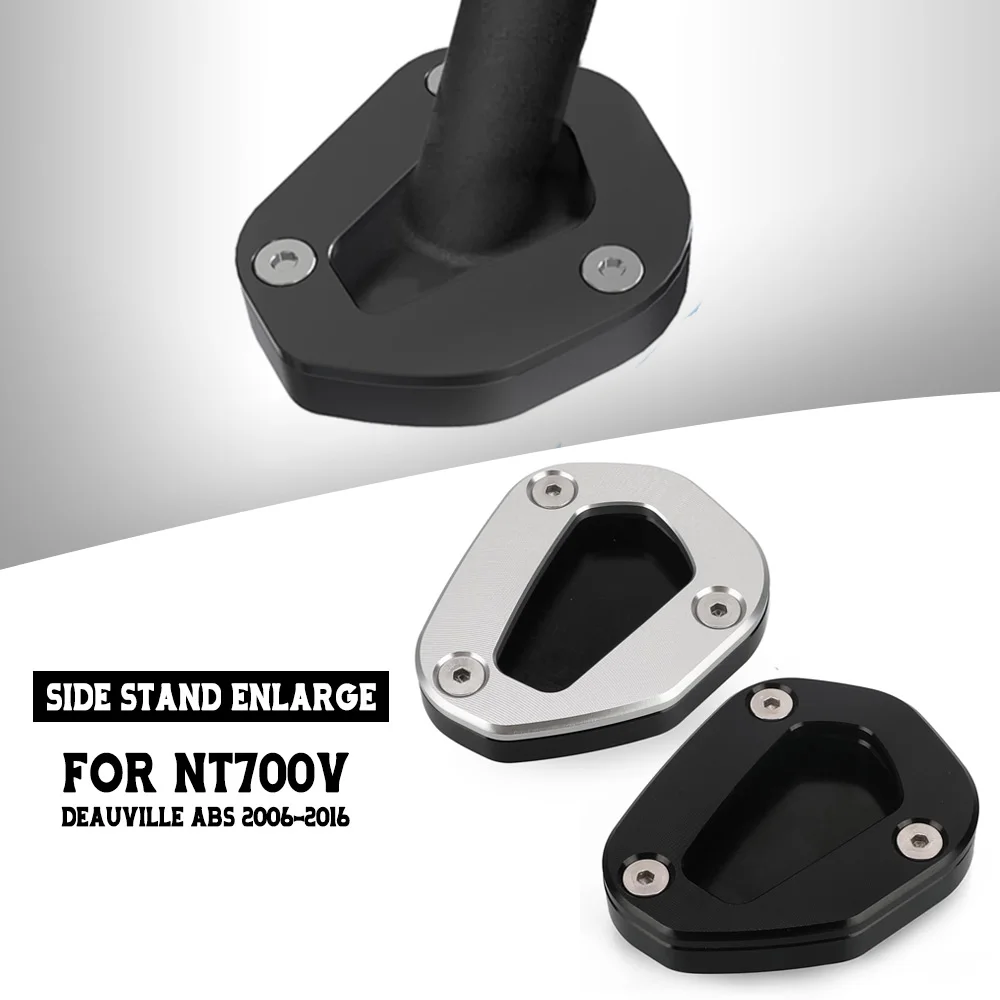 

NT 700 V DEAUVILLE Kickstand Foot Side Stand Enlarger Plate Pad Extension Pad Support For Honda NT700V ABS 2006-2014 2015 2016