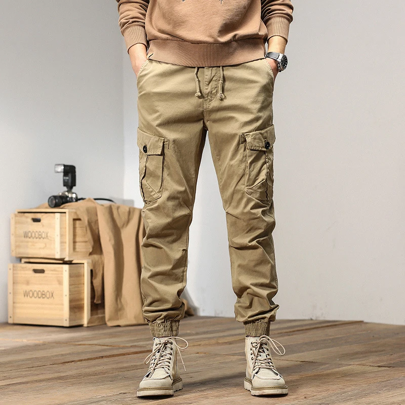 

Men's High-End Casual Loose Straight Leg Work Pants Trendy Brand Street Style Loose Fit Men's Pants