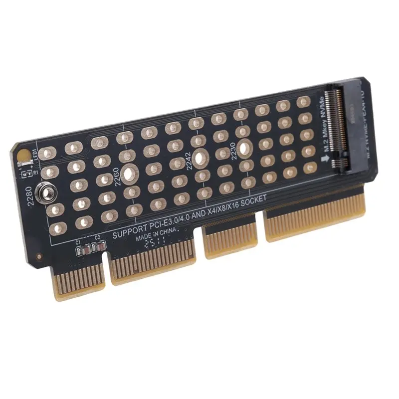 Efficient M.2 NVME To PCI-E 4.0 Adapter Card M.2 M-KEY Slot Supports 1U Server