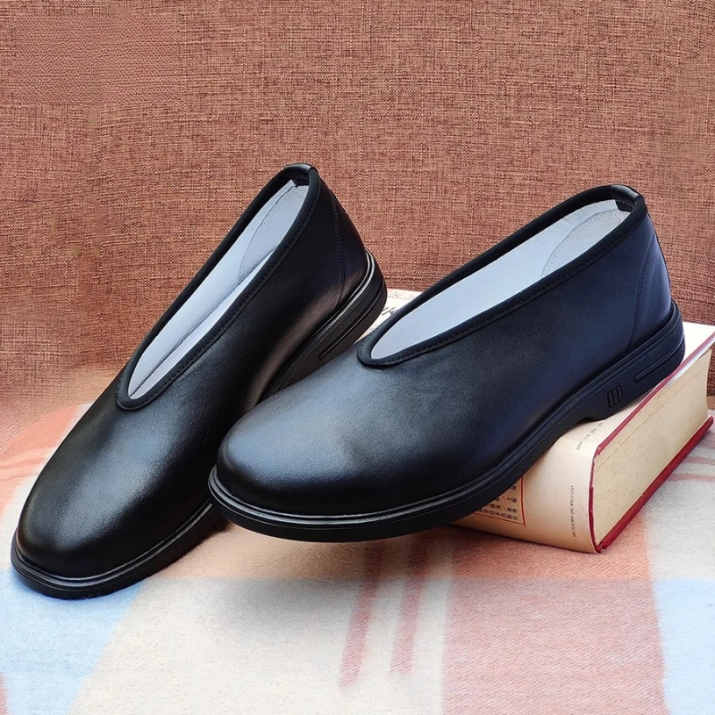 جلد البقر الأصلي تاي تشي أحذية لفنون الكونغ فو الووشو فنون الدفاع عن النفس لينة مرنة وحيد خفيفة الوزن الرجال النساء الأحذية