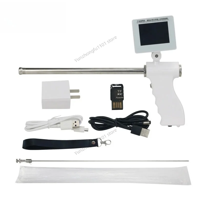 Cow Cattle Visual Insemination Gun Kit Upgraded Version With Adjustable Screen Livestock Breeding Spare Tool