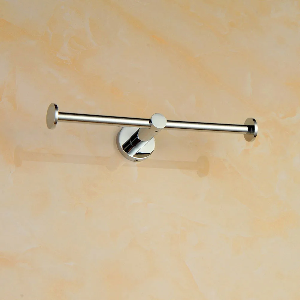 

Outanaya Double Toilet Paper Holder Wall Mounted Stainless Steel Tissue Roll Hanger with Shelf for Bathroom Home Office