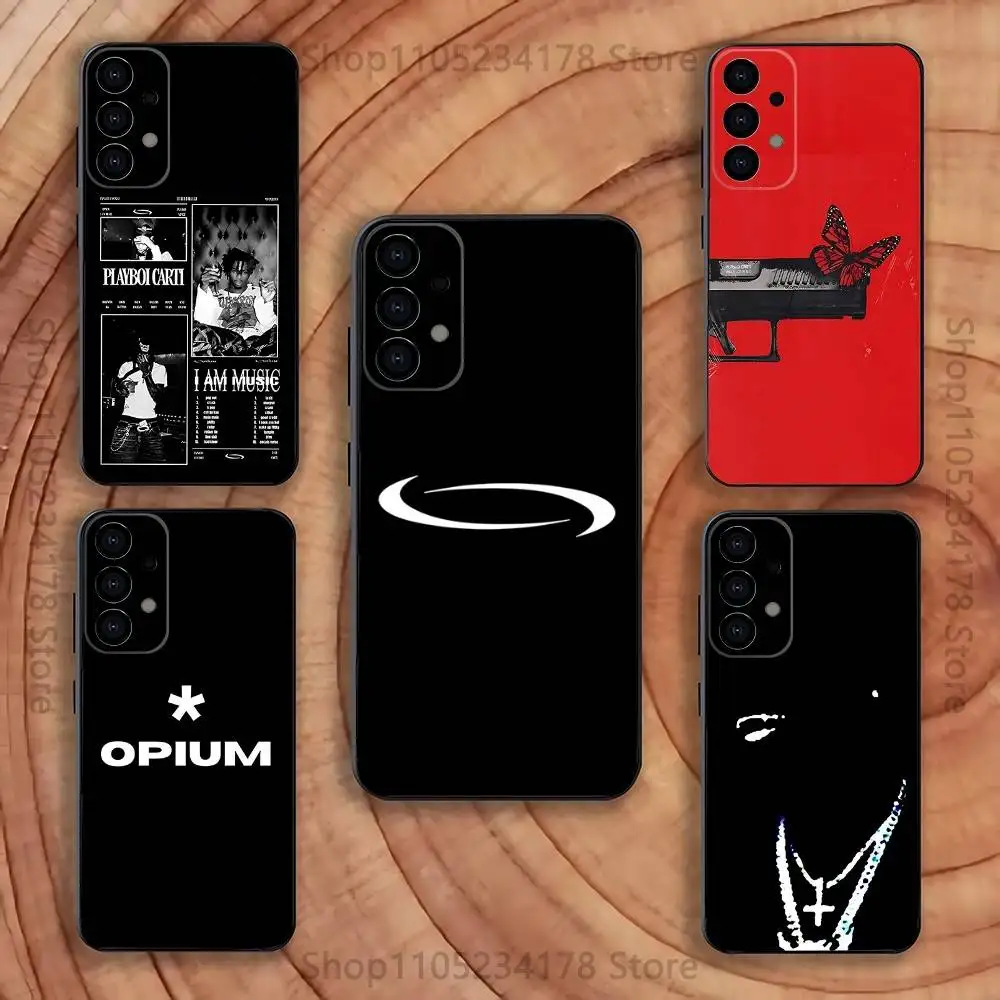 

Phone Case For Samsung S25,S24,S21,S22,S23,S30,Ultra,S20,Plus,Fe,Lite,5G Opium SINGER P-Playboi Carti Black Cover