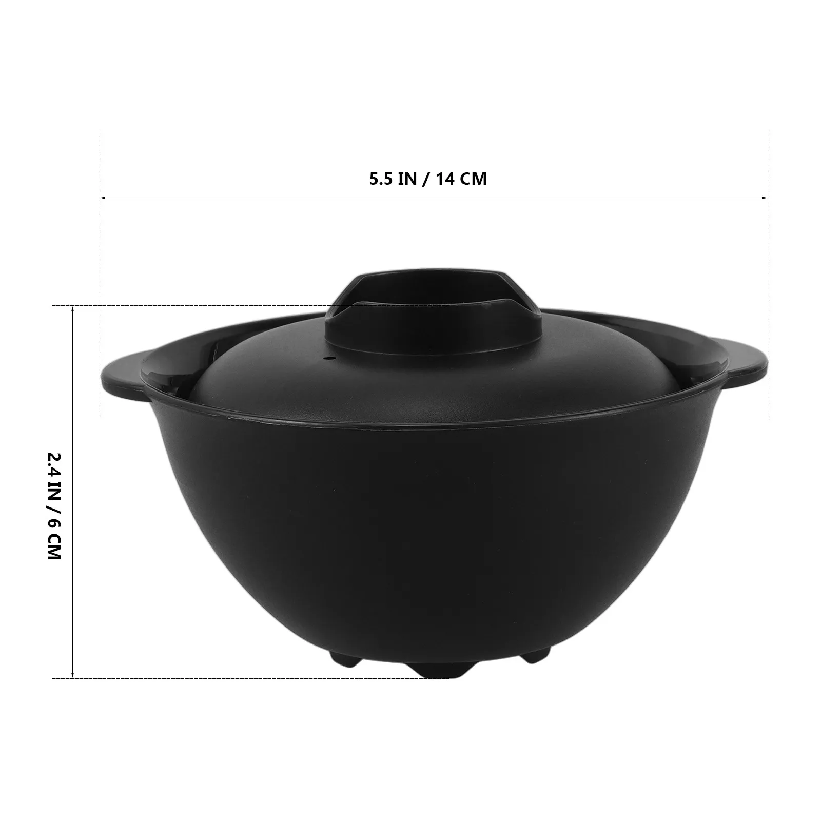 Microwave Noodle Bowl with Lid Large Capacity Dual Handle Soup Bowl for Instant Noodles Pasta