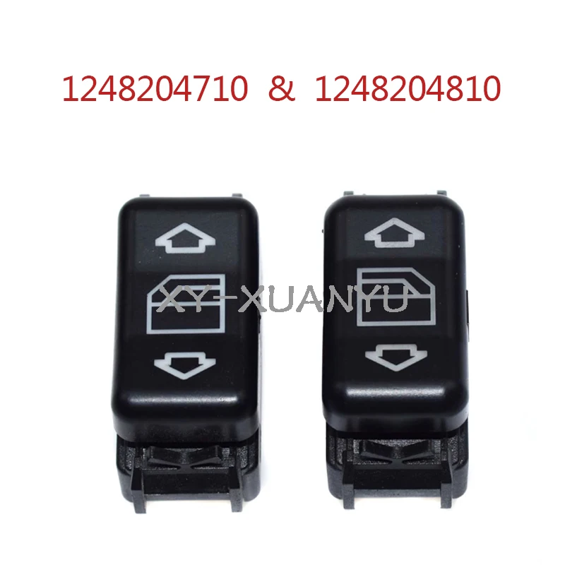 2PCS Window Regulator Switch 1248204710 1248204810 For Mercedes Benz C124 W124 S124 300CE 230CE 300D 250D 230E 200D 200T E280