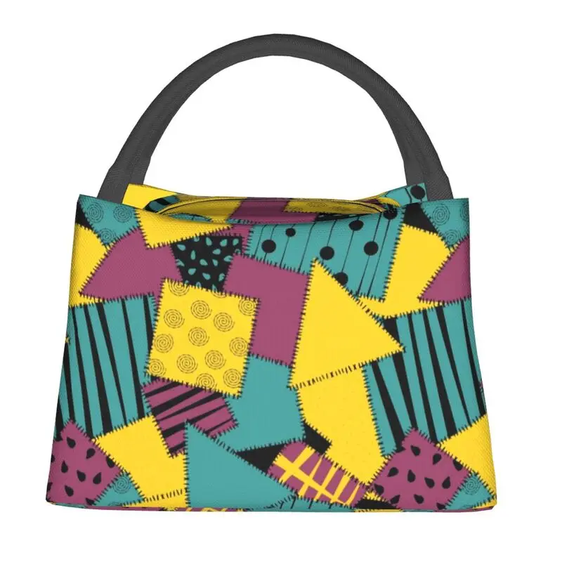 مخصص المرقعة دوول سالي معزول حقيبة الغداء نزهة تيم بيرتون عيد الميلاد الرعب مانعة للتسرب الحرارية برودة بينتو صندوق النساء #2