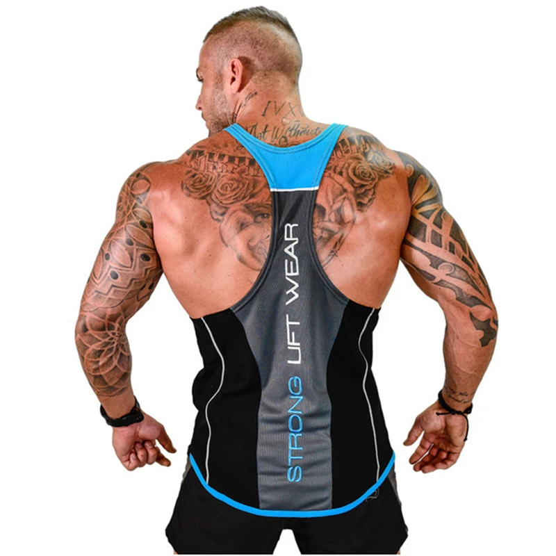 High Quality Sport Gym Tank Top Training Running Vest Men Fitness Workout Top Sports Vest Men Sportswear sleeveless Brand vest