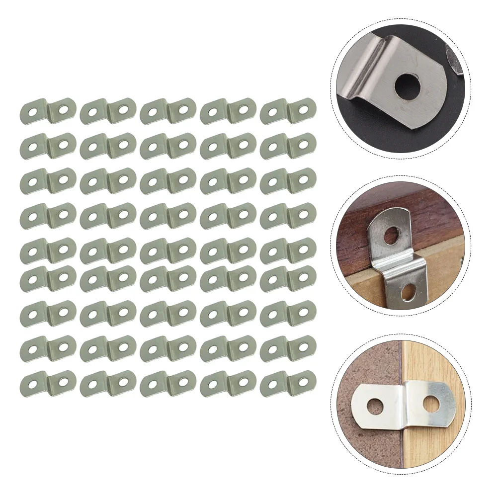 120pcs Z Shape Photo Frame Fasteners Offset Canvas Clips Table Connectors