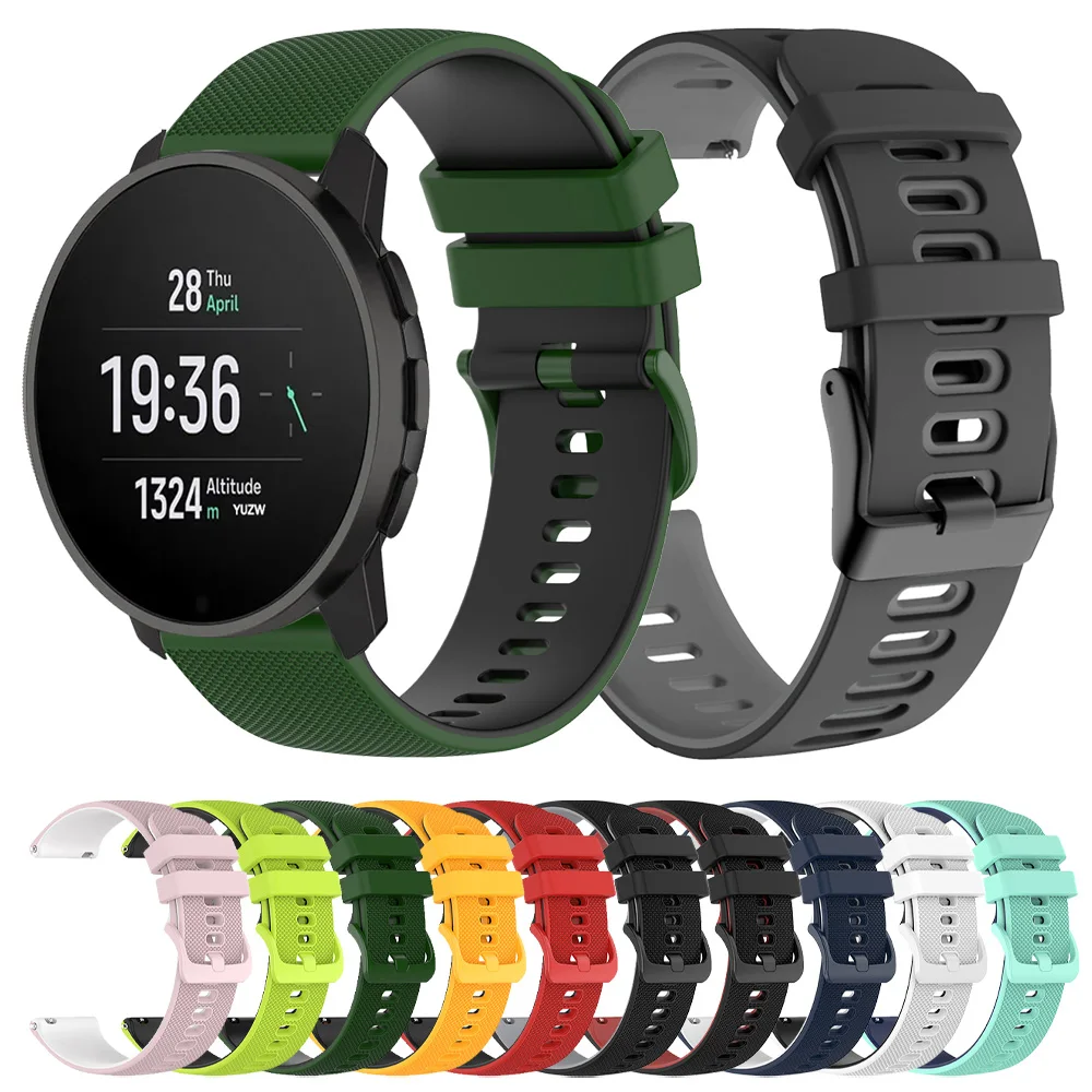 Silikon-Uhrenarmband für Suunto Vertical Race Band Sport Silikon-Ersatzarmband für Suunto9 Peak Pro/Suunto5 Peak Copper
