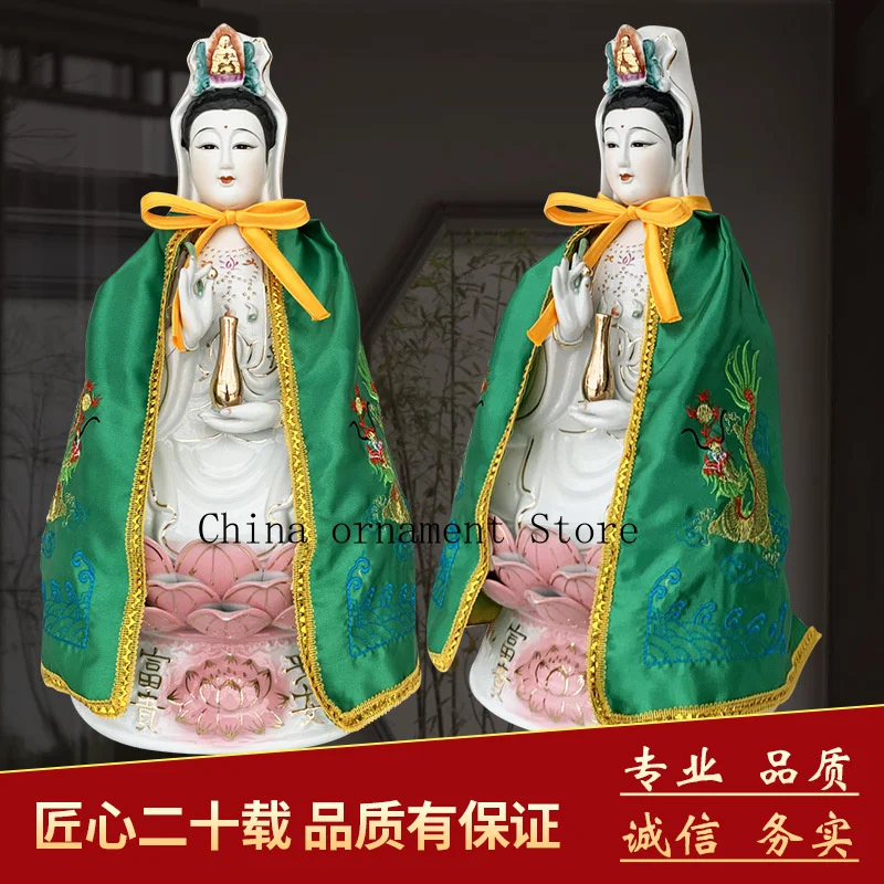 Buddhist Double Dragon Small Cloak, Buddha Statue, Divine Figure, Cloak, Bodhisattva Cloak, Five-Color Wind Cloak, Embroidery Fa