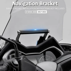 New Front 22mm Phone Holder GPS Mount Stand For Yamaha XMAX300 X-MAX XMAX 300 X-MAX300 2017-2022 2018 2019 Navigation Bracket