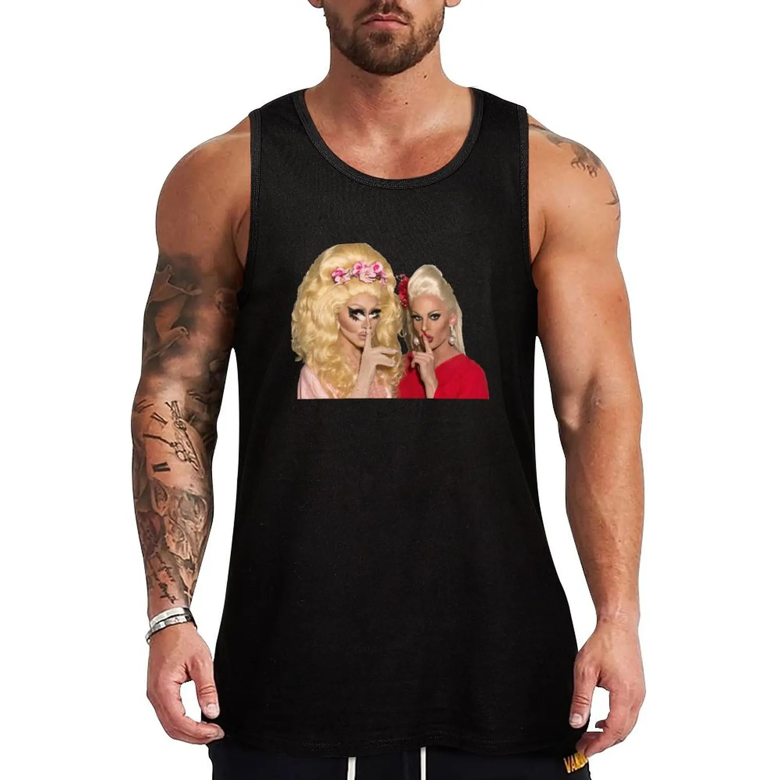 

Shh - Майка Trixie and Katya, летняя одежда, летние мужские топы, топ без рукавов