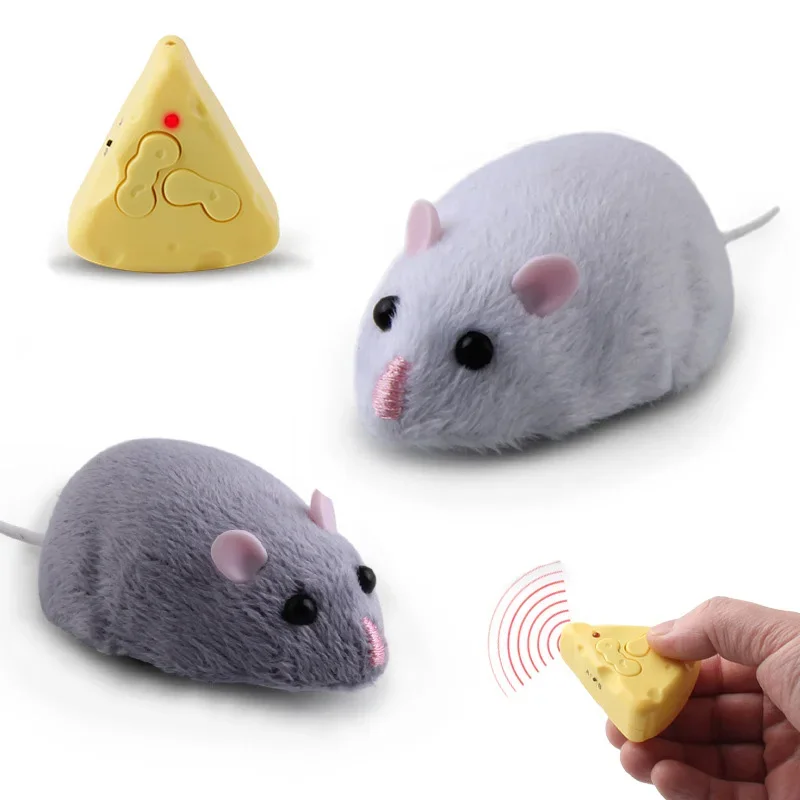 

Electric Mini RC Mice IR Simulation Remote Control Rat Mouse Prank Joke Scary Trick Toy for Cat Dog Kid Electronic Pet Toy