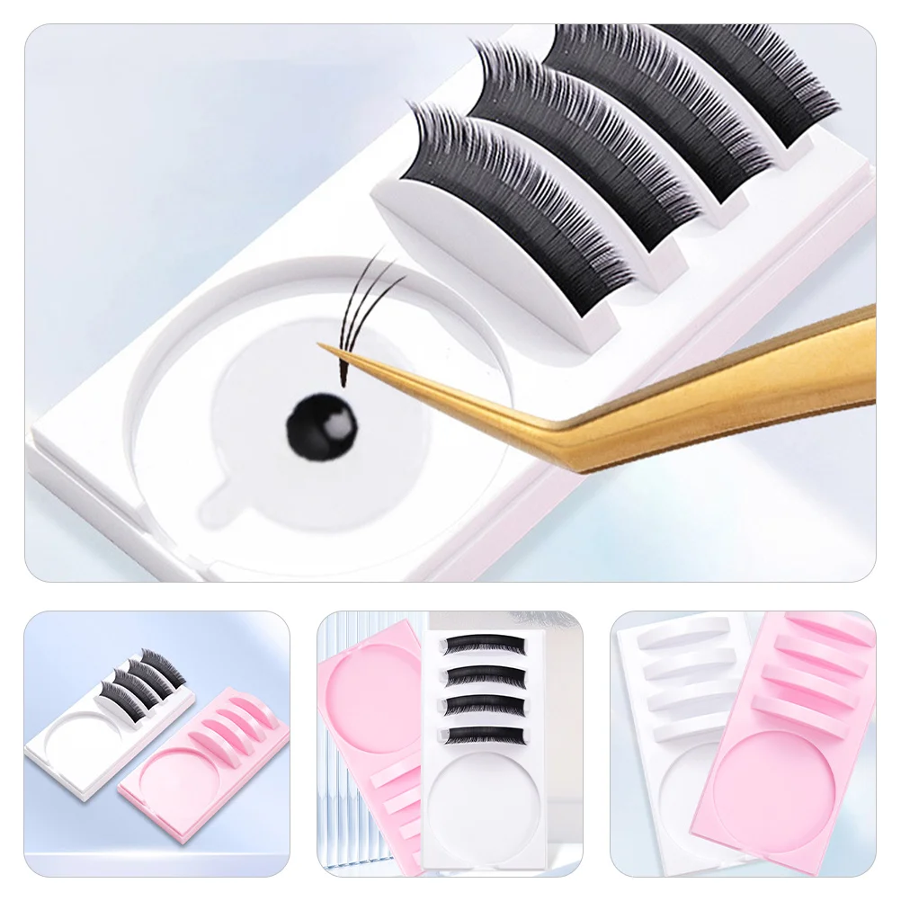 

4pcs Eyelash Extension Pallets Lash Trays For Extensions Display Board Storage Holder Grafting Tools Eyelash Organizer