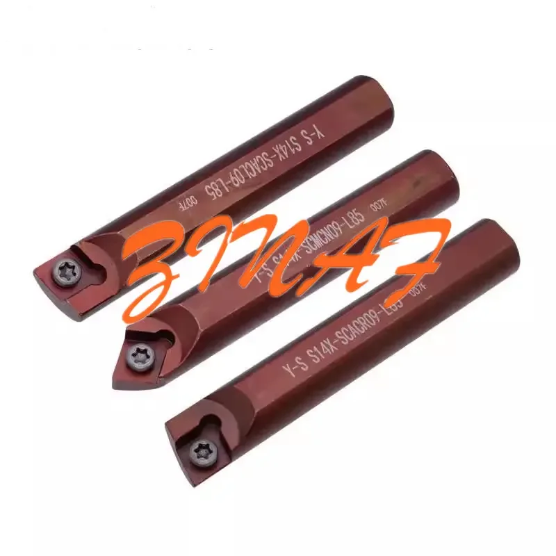 Imagem -02 - Pequeno Diâmetro Chato Máquina Peças Furo Interno Moagem Furo Cnc Ferramentas de Torneamento Toolholder Bar Scacr09 Scmcn09 10 mm 12 mm 14 mm