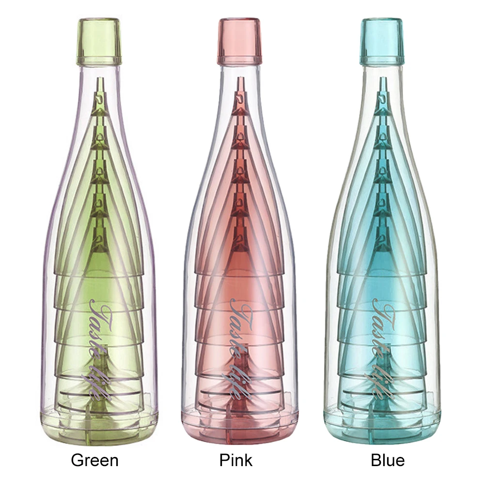 5 Stuks Opvouwbare Wijn Glazen Opvouwbare Plastic Champagne Fluiten Plastic Roosteren Champagne Fluiten Voor Thuis Dagelijks Leven Feest Verjaardag
