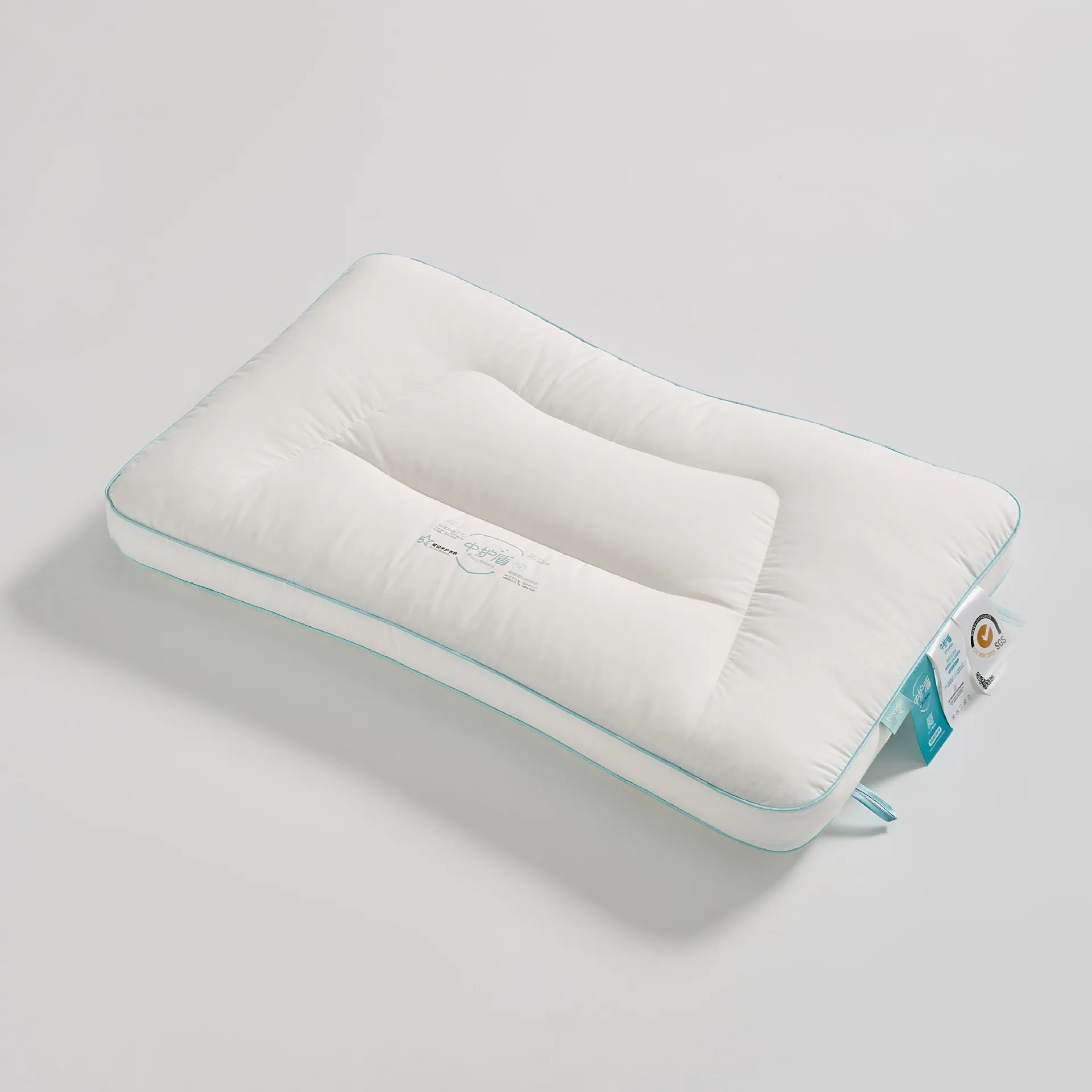 

Новая подушка в японском стиле с облачной поддержкой, для защиты шеи, гостиничного качества, средней жесткости, низкая, в форме щита, для домашнего использования