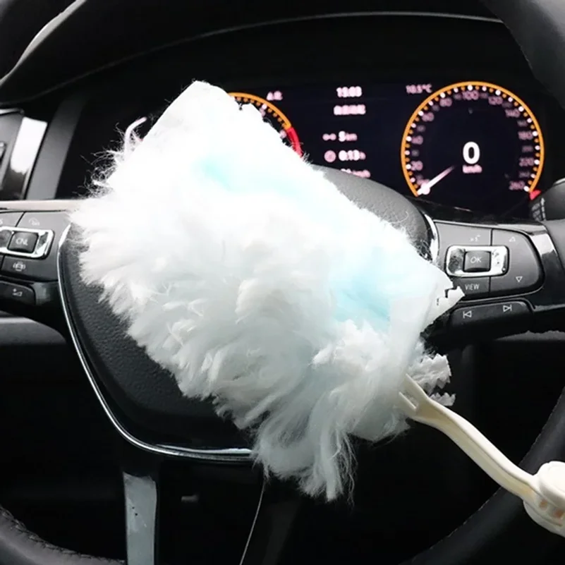 Disposable Duster Refills Handle Replacement Heads Duster Cloths Effortless Dust Removal for Furniture Car Surface Clean Tool view 3