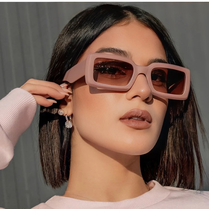 New Fashion Women Sunglasses Retro Square Eyewear Anti Uv Sunshade Sun Glasses Men Classic Luxury Brand Design Uv400