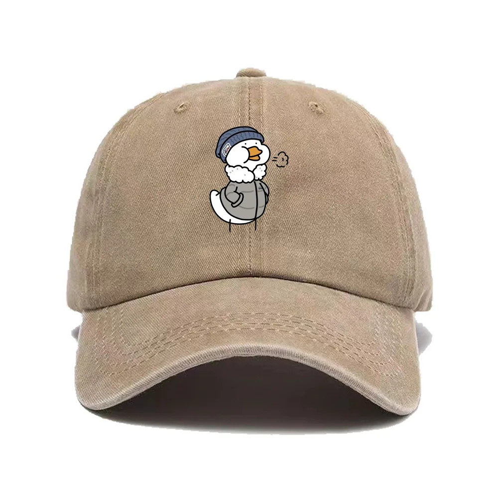 قبعة بيسبول مطبوعة بشكل لطيف، قبعة كلاسيكية منقار البط للرجال والنساء، للسفر في الهواء الطلق، حماية من الشمس والتظليل